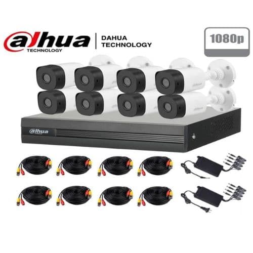 Kit de 8 Cameras AHD de 2MP Sans Disque 500G DAHUA